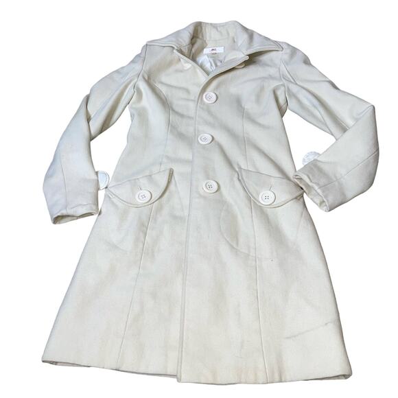 JLO Jackets & Blazers - JLO by Jennifer Lopez Women's Coat Parka Jacket Ivory Lining 60% Wool trench XS
